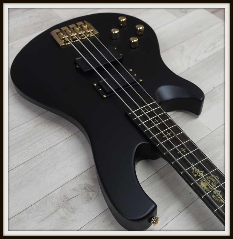 Schecter Johnny Christ Signature, Satin Black, Linkshänder